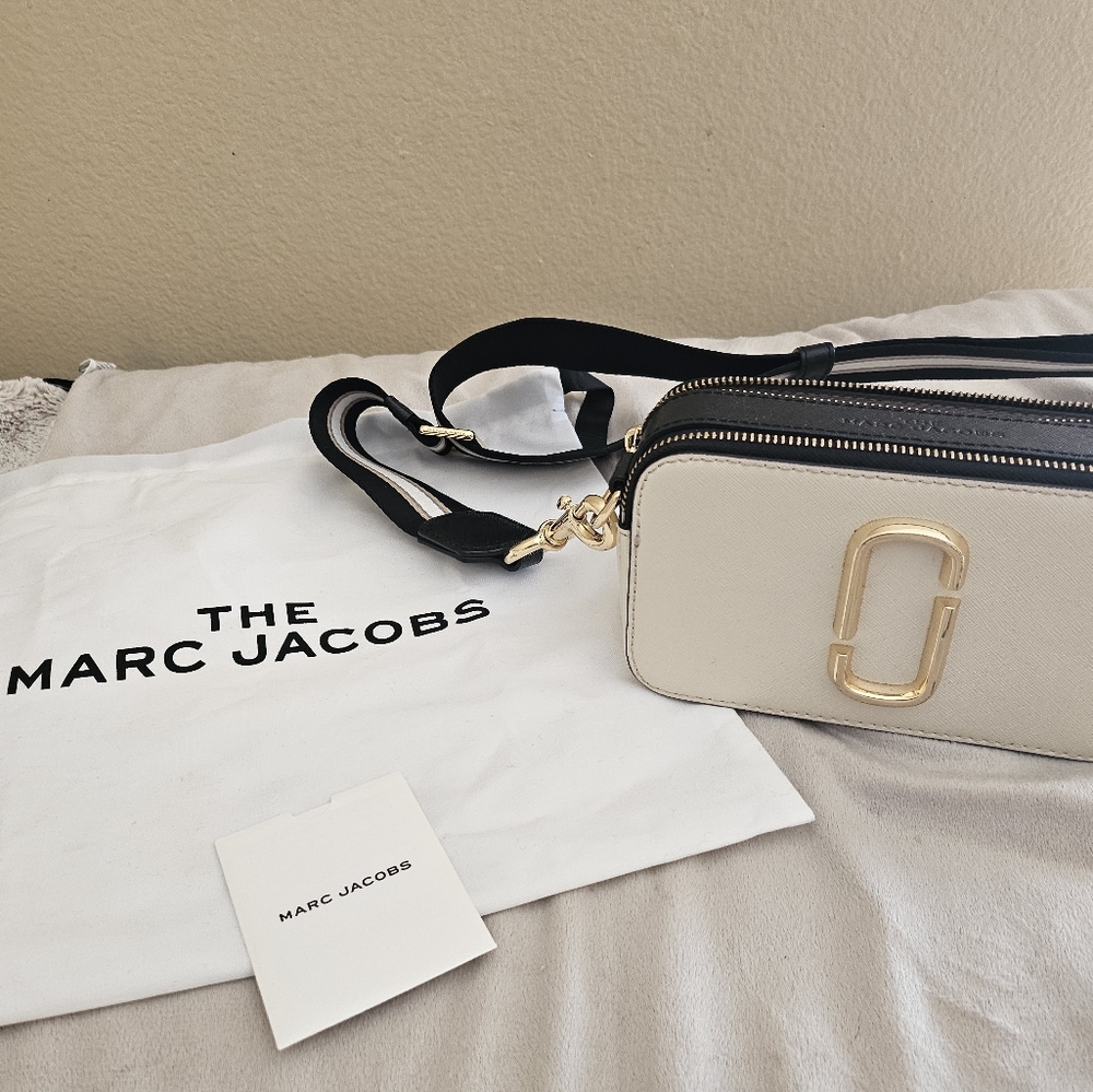Marc Jacobs Women's The Colour Block Snapshot Bag - New Cloud White Multi